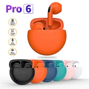 Pro 6 Headphone Noise Cancelling Headset Sport Stereo Wireless Earphones