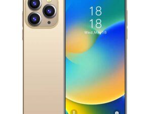 I14 Pro Max 6.7 Inch Dual Sim 16GB+1TB Big Screen Android Smart Phone - Gold