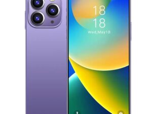 I14 Pro Max 6.7 Inch Dual Sim 16GB+1TB Big Screen Android Smart Phone - Purple