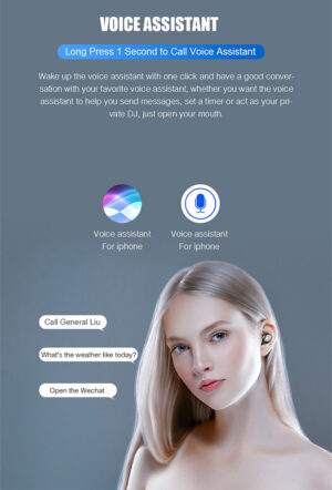 F9 BT5.3 Wireless LCD Digital Electric Noise Reduction TWS Earbuds - Image 3