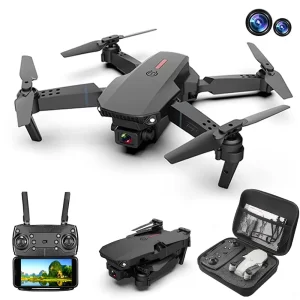 6 Axis WiFi LED Dual Camera 4K VTOL E88 Pro RC Drones