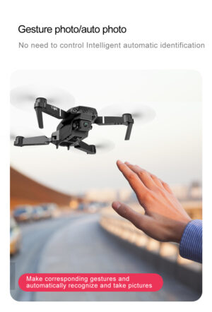 6 Axis WiFi LED Dual Camera 4K VTOL E88 Pro RC Drones - Image 3