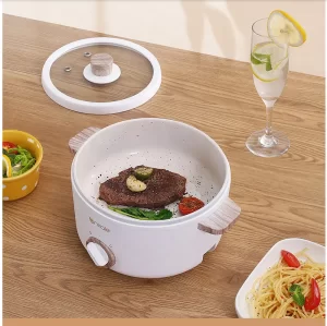 Electric 1.5L Fashion Cooking Pot Kitchen Skillet - Image 4