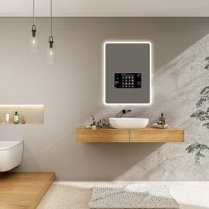 Rectangle LED Full function Android Smart Magic Mirror TV For Bathroom - Image 2