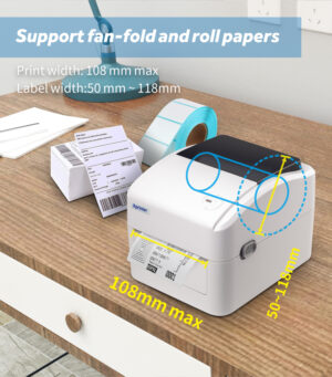 Xprinter Bluetooth Barcode Label 4x6 Roll Sticker Shipping Label Thermal Printer - Image 4
