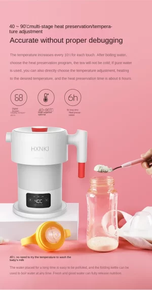 Smart Folding Portable Electric 600ml Water Kettle - Image 3