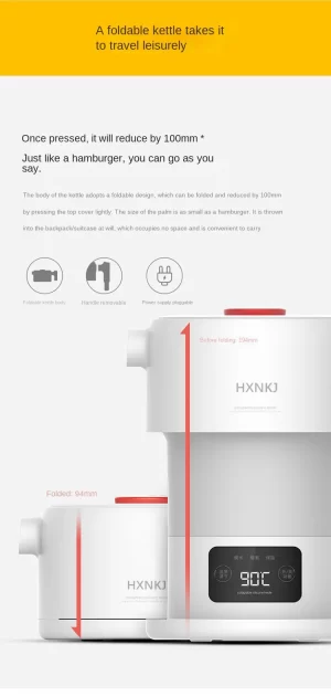 Smart Folding Portable Electric 600ml Water Kettle - Image 2