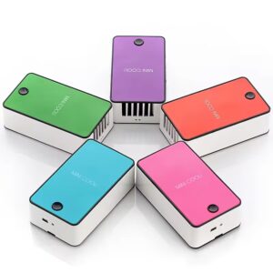 Portable USB battery 1200 mAh humidity mini fan